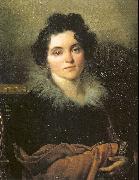 Portrait of Darya Khvostova Kiprensky, Orest